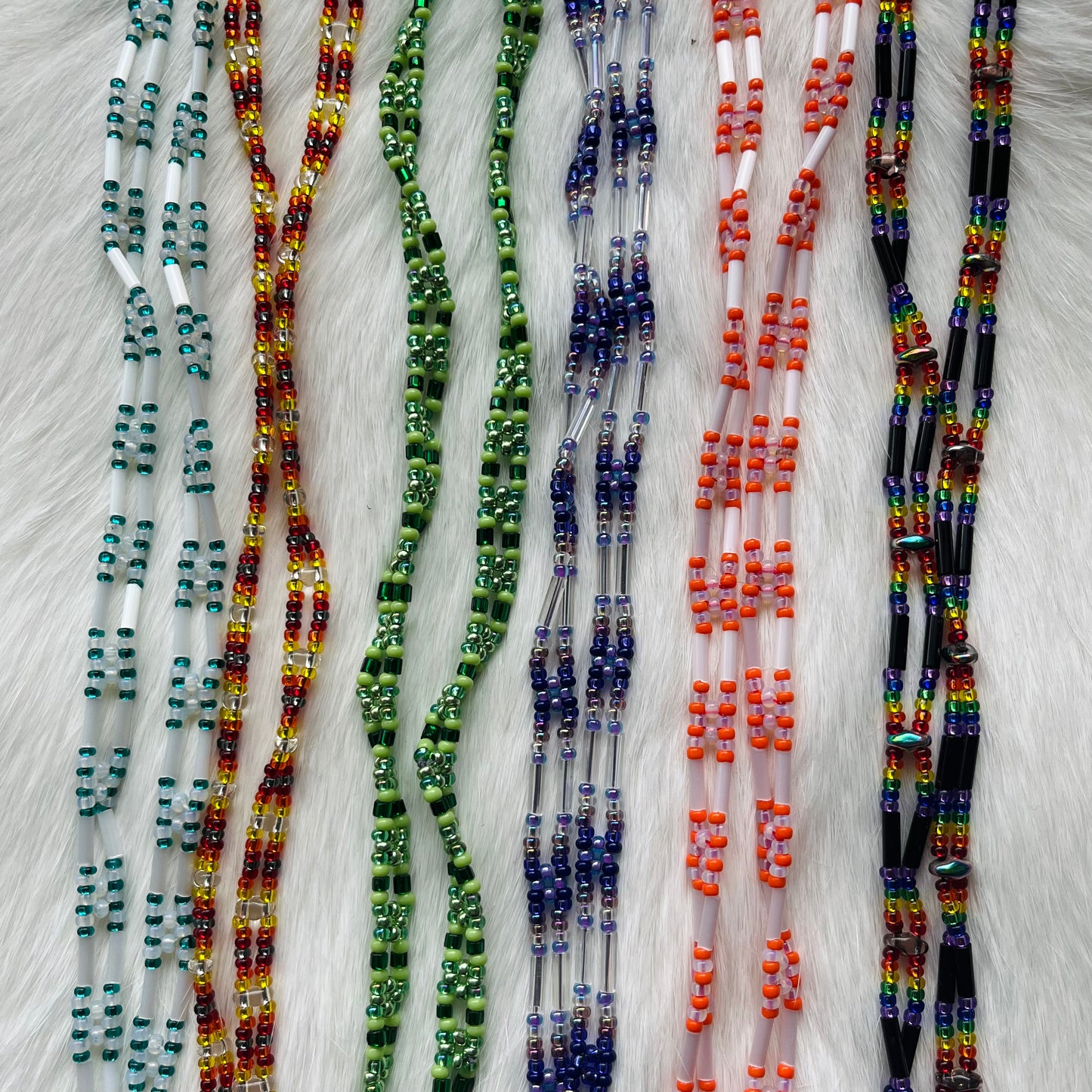 Beaded Glasses Chain - Assorted Colours and Sizes