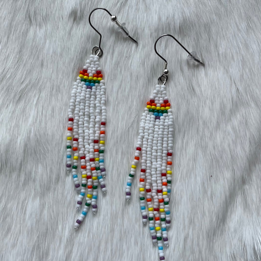 Rainbow Heart Fringe- Assorted Colours
