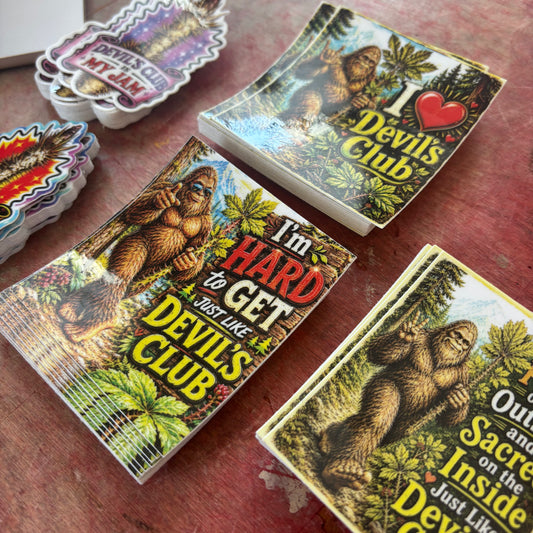 Devils Club Stickers