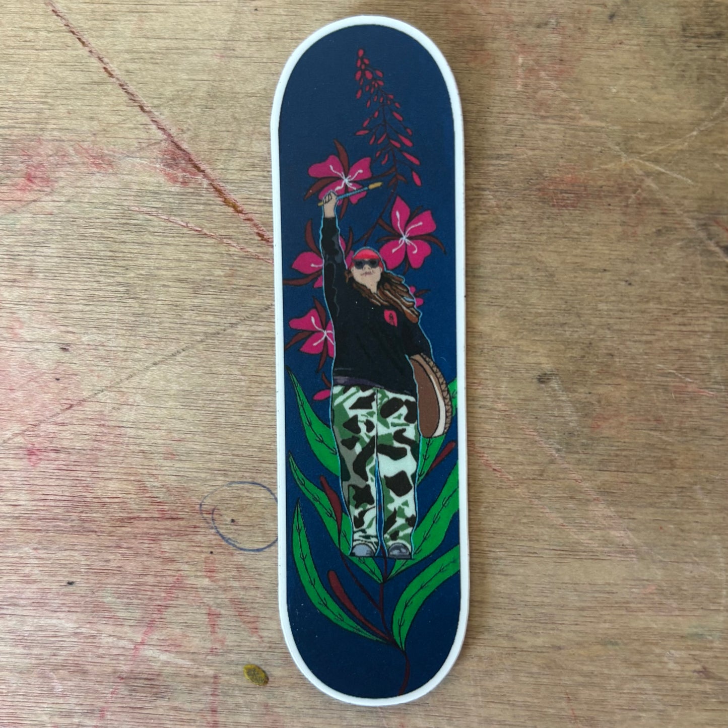 Skate Deck - Art Sticker by Rhudey