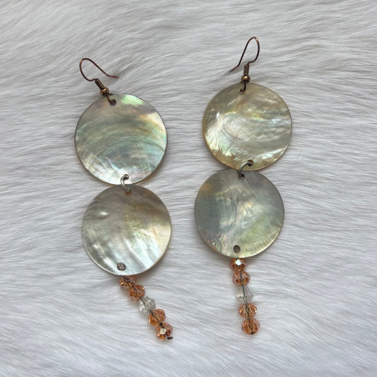 Mother of Pearl Double Drop Earrings