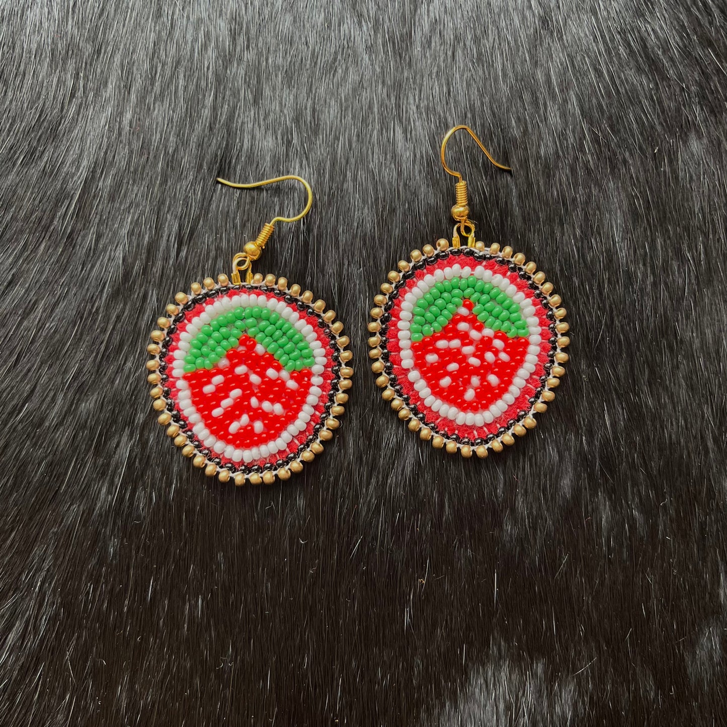 Small Strawberry Floral Earrings- Assorted