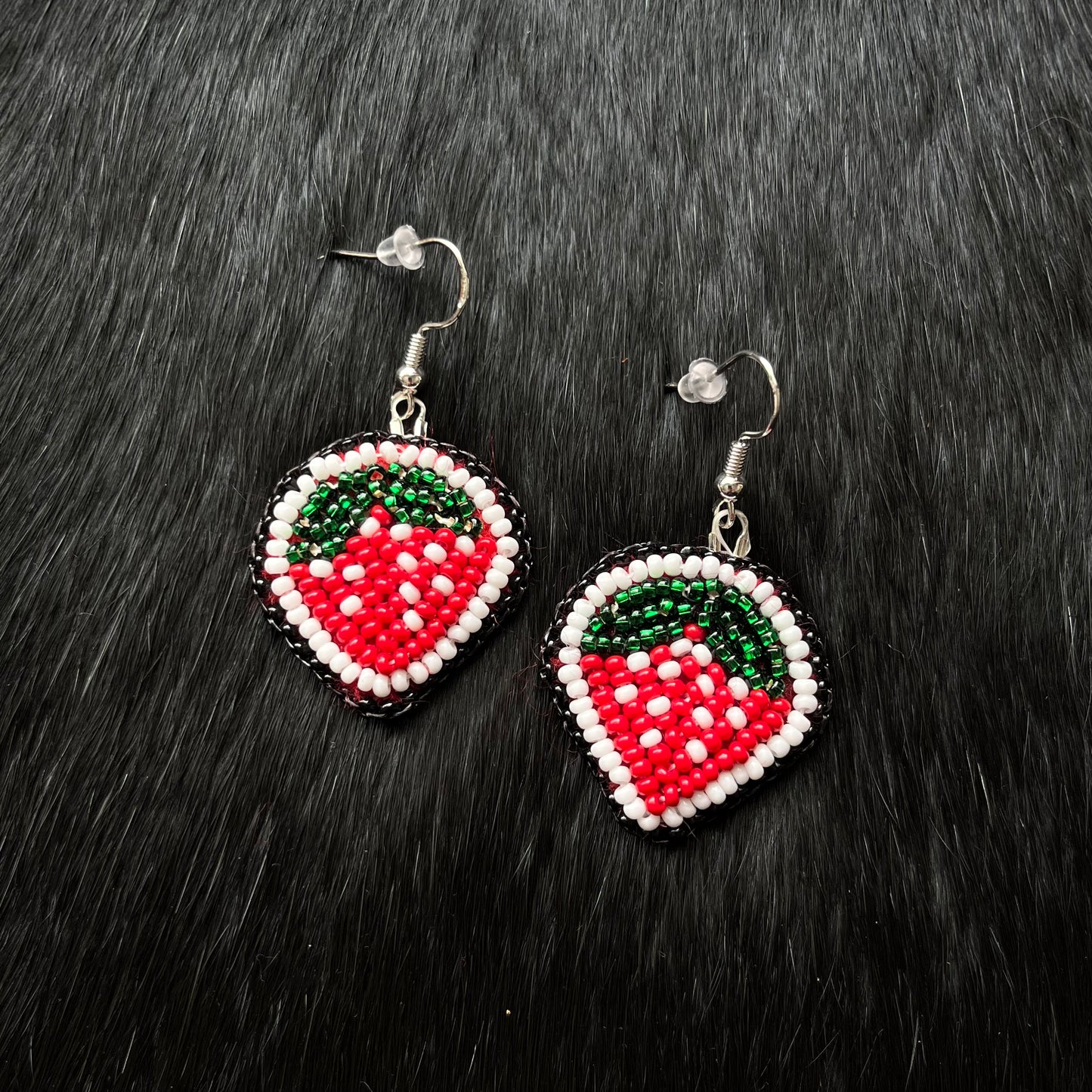 Small Strawberry Floral Earrings- Assorted