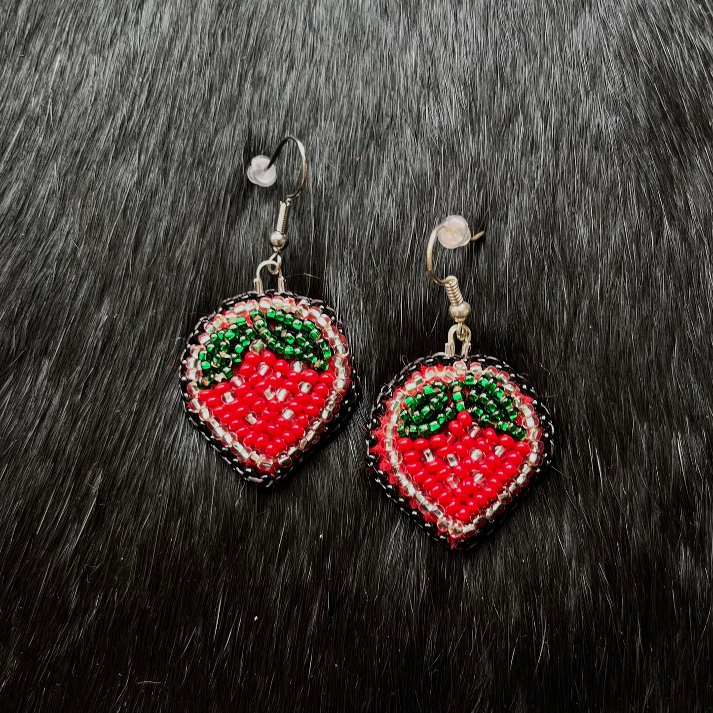 Small Strawberry Floral Earrings- Assorted