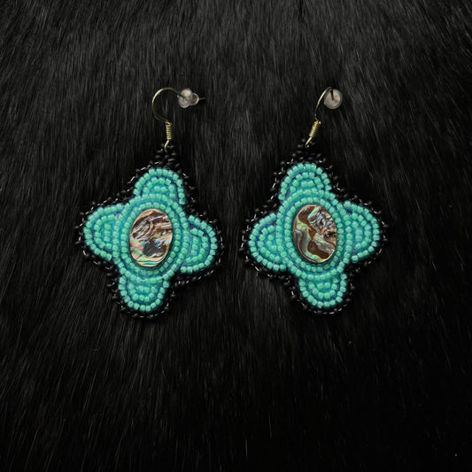 Clover Abalone Earrings