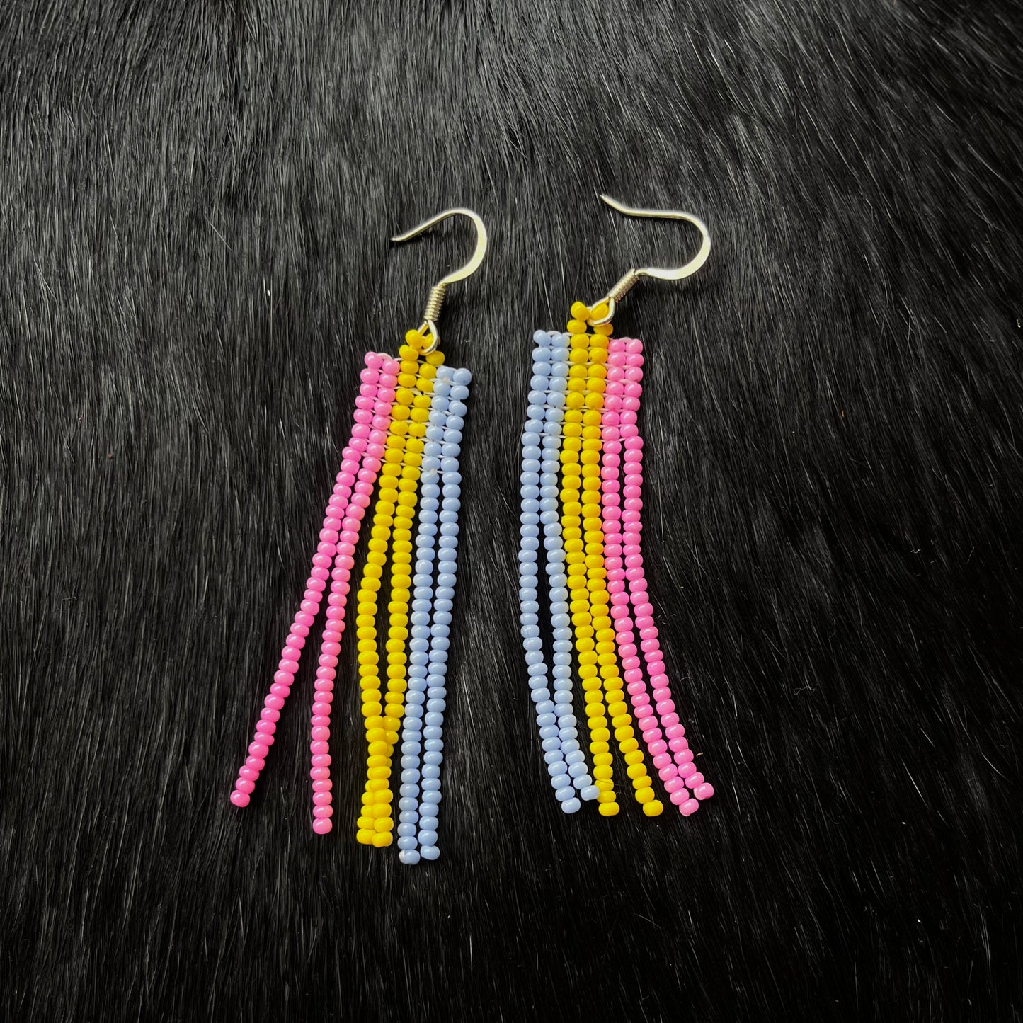 Blue, Pink, Yellow Pride Earrings