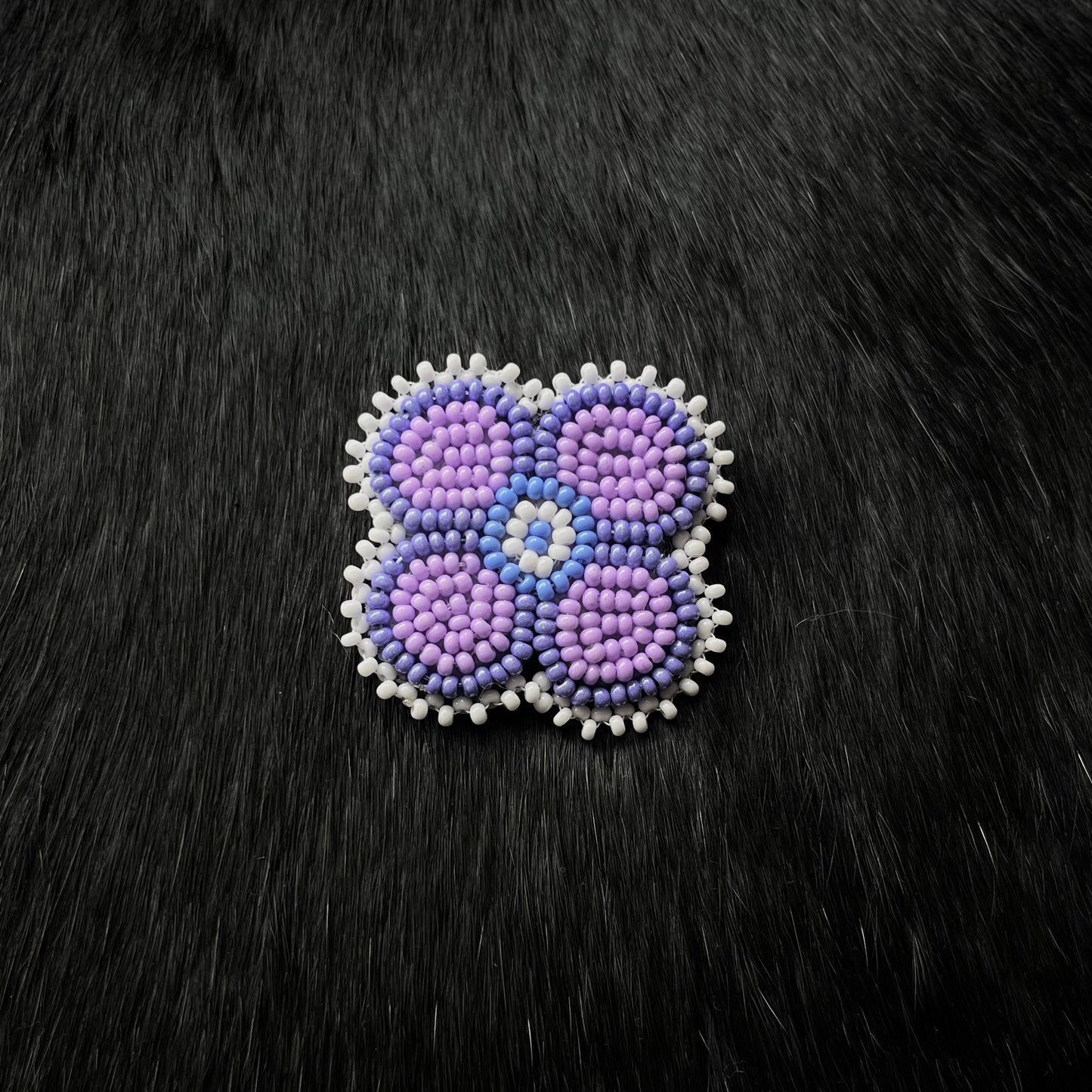 Purple Flower Pin