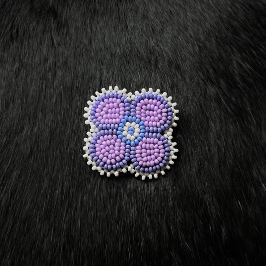 Purple Flower Pin