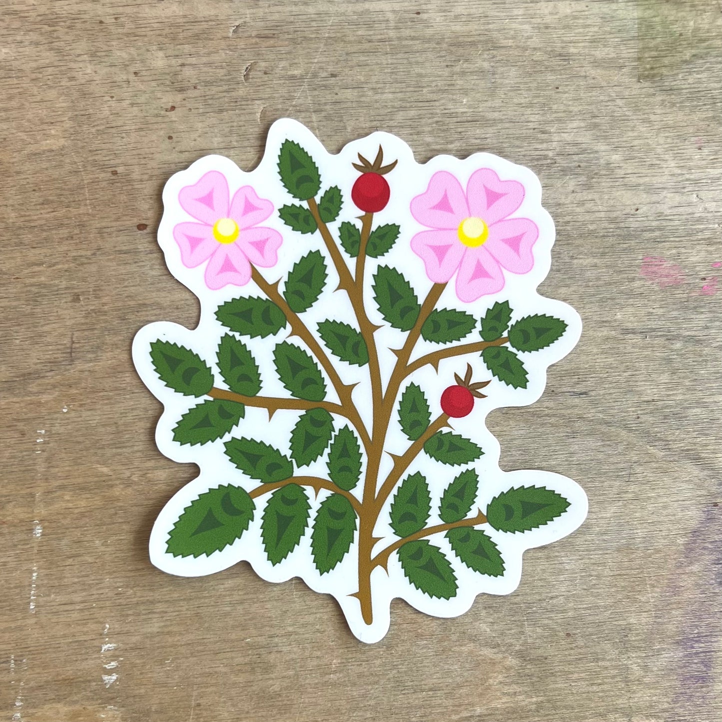 Nootka Rose Coast Salish Stickers