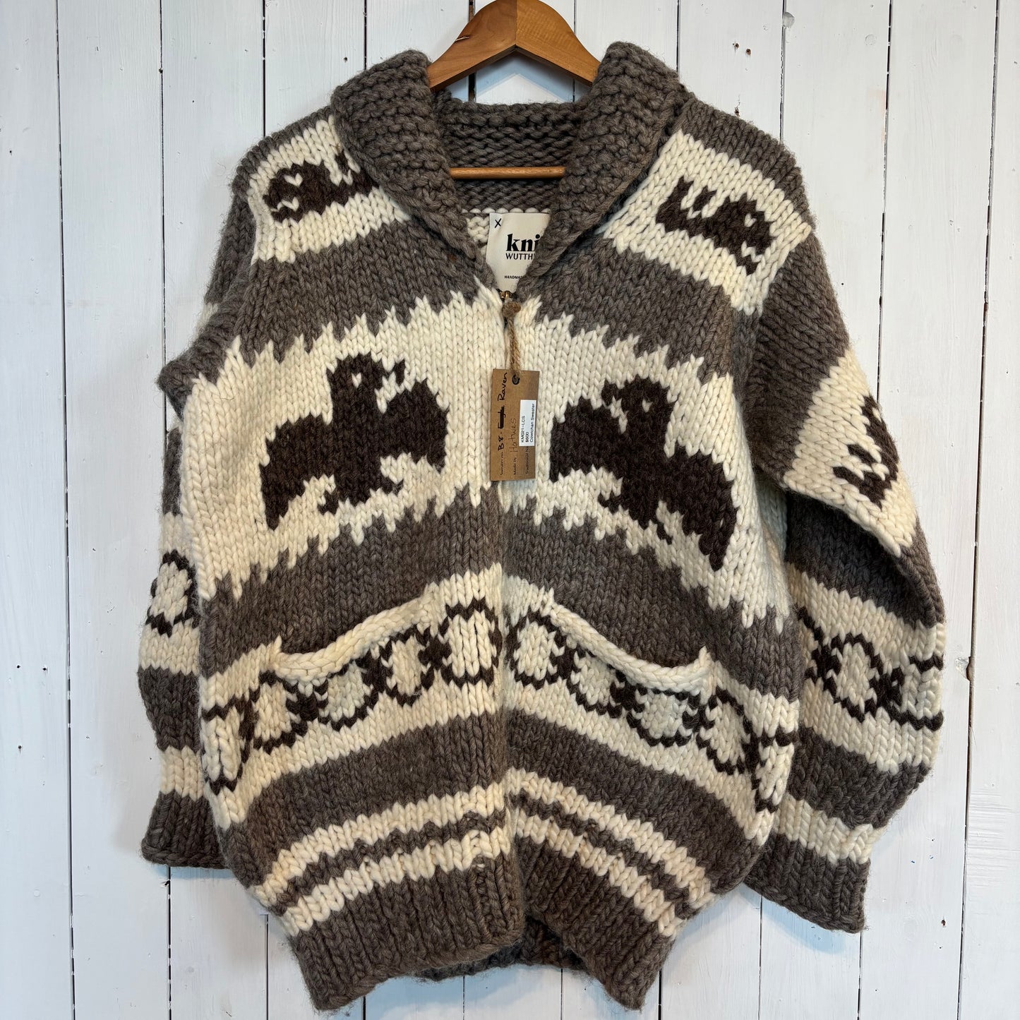 Cowichan Sweater B8-Ravens