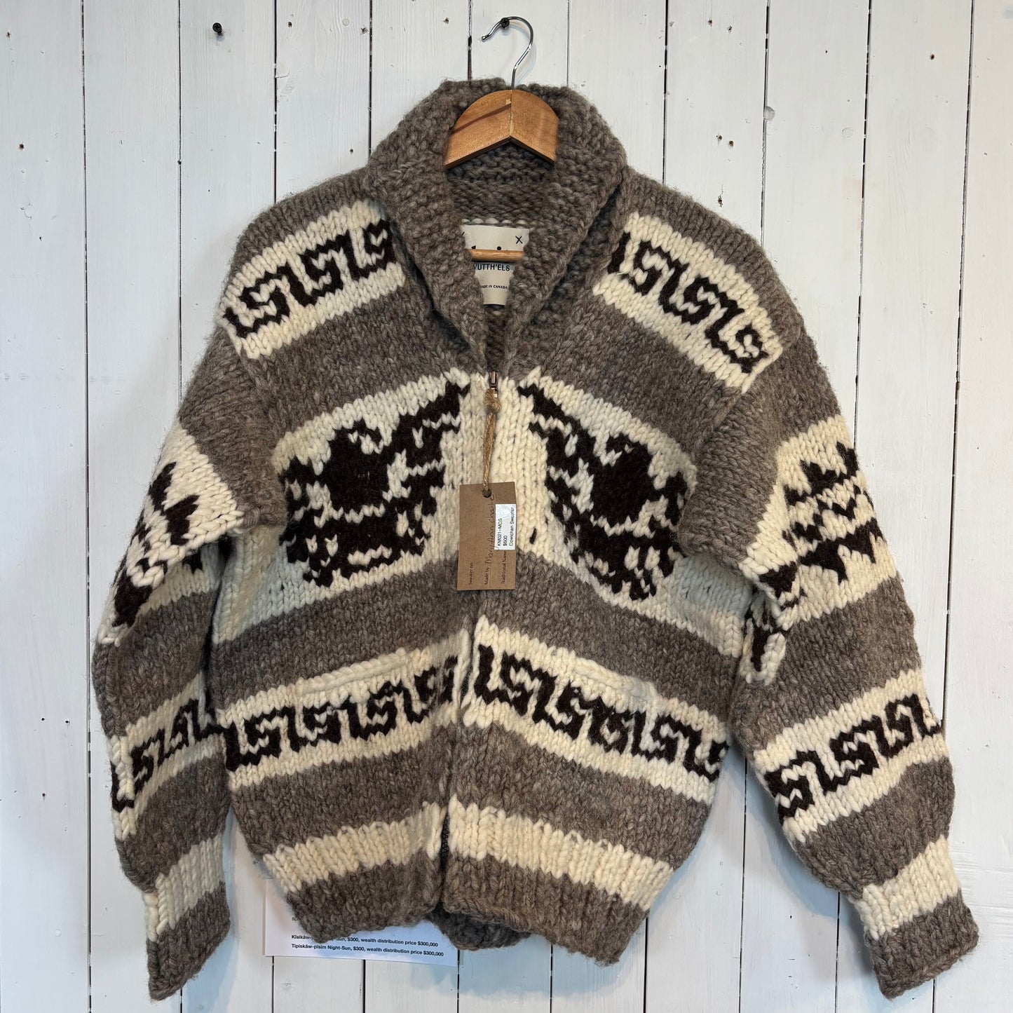 Cowichan Sweater Thunderbird (KM021-MCS)