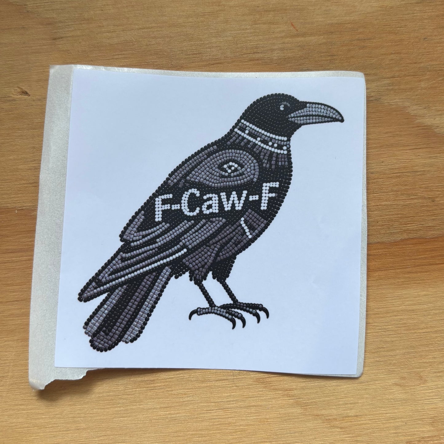 F-caw-f Sticker