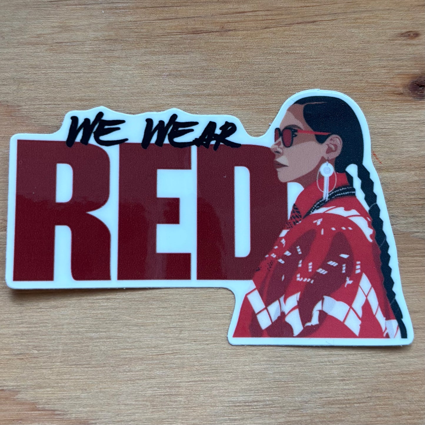 We Wear Red Sticker