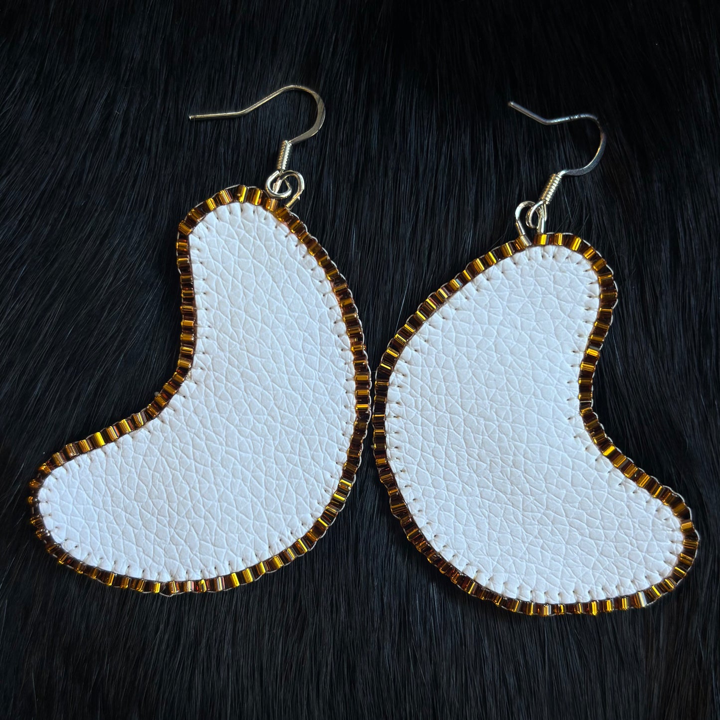 Mother of Pearl Crescent Moon Earrings