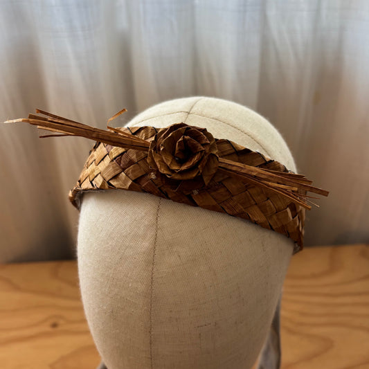 Cedar Woven Headband with Rose and Cloth - Brittany Sampson