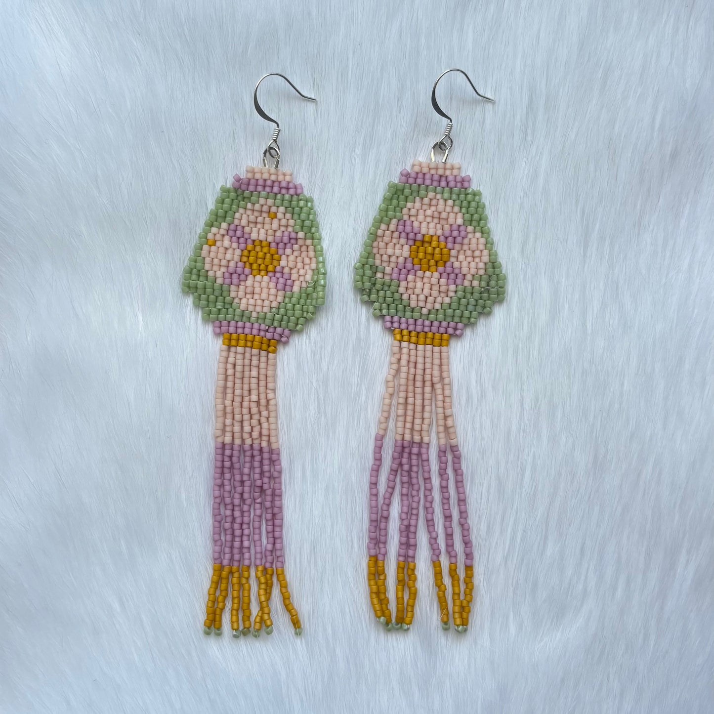 Flower Fringe Earrings
