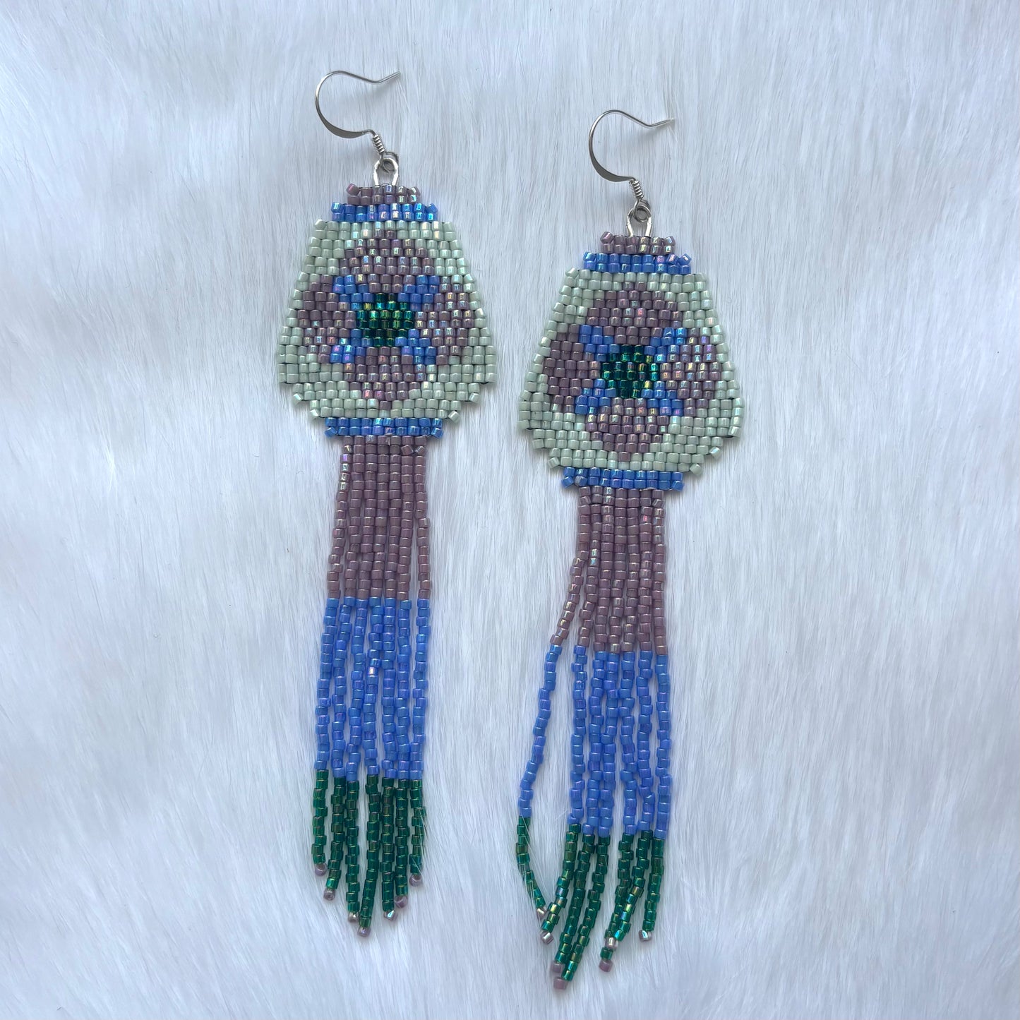 Flower Fringe Earrings
