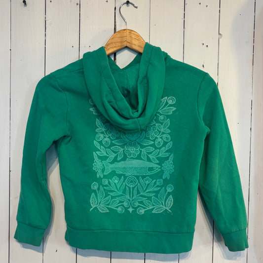 Métis Salmon Printed Kids Hoodie Size 6-8