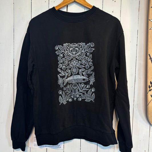 Métis Salmon Printed Kids Sweater - Size 14+