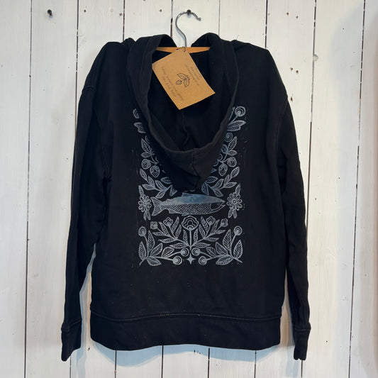 Métis Salmon Printed Kids Hoodie Size Large