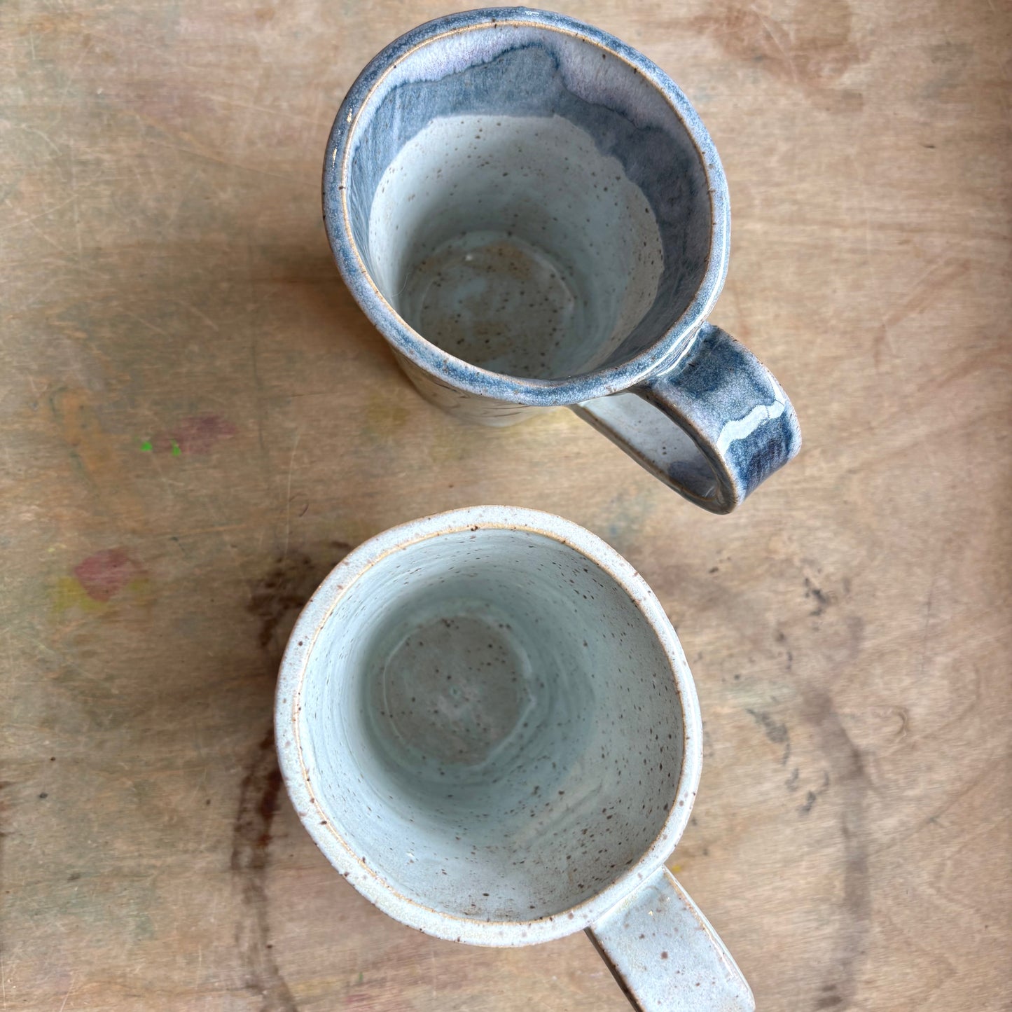 Carved Ceramic Mugs
