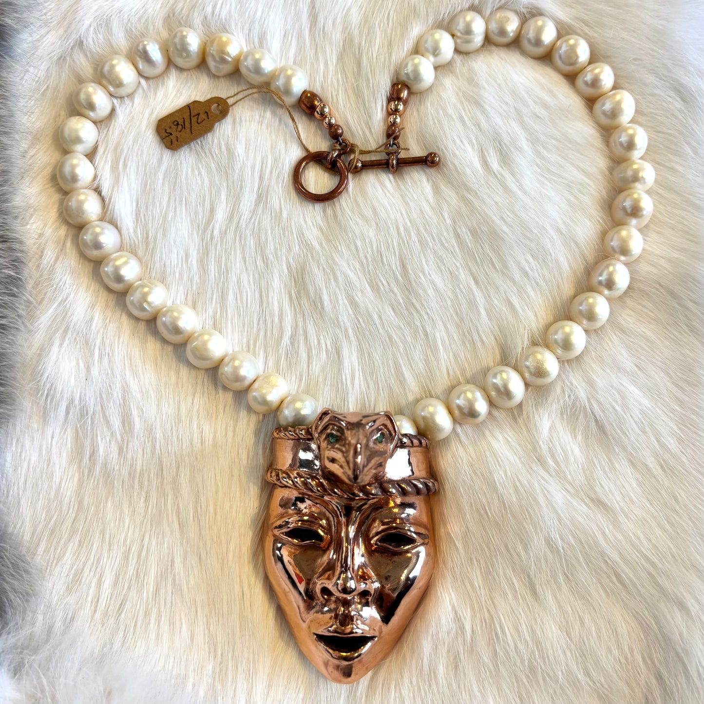 Copper Raven Princess "Seer" Pendent - Gina Mae Schubert