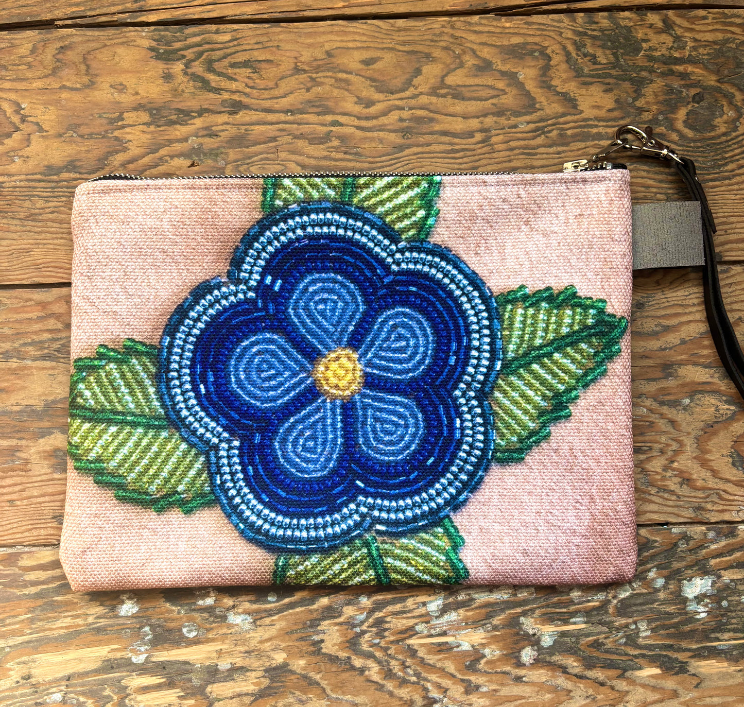 Flower Beadwork Design Carry All Bag