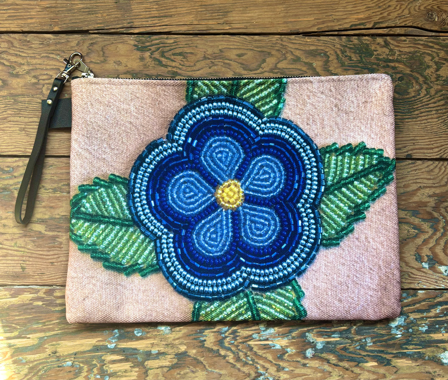 Flower Beadwork Design Carry All Bag