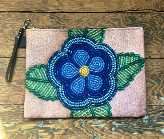 Flower Beadwork Design Carry All Bag