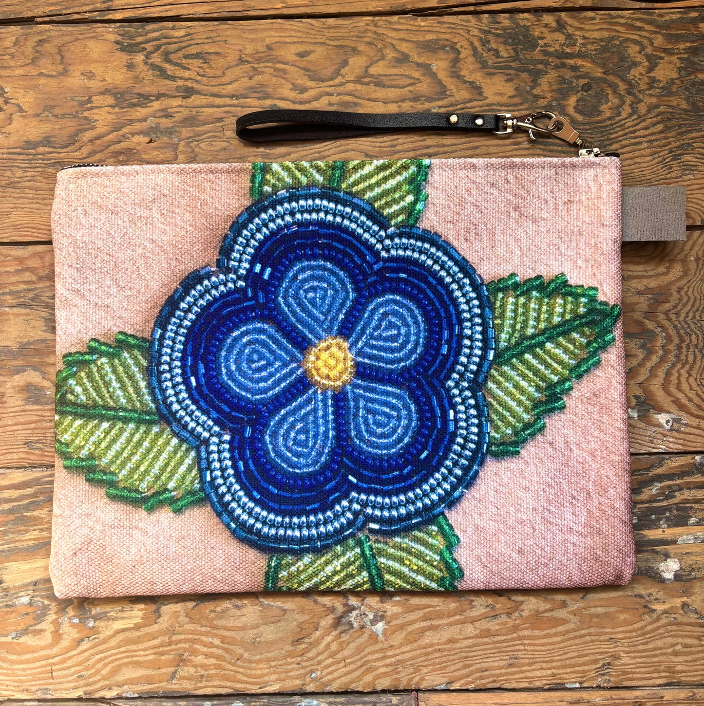 Flower Beadwork Design Carry All Bag