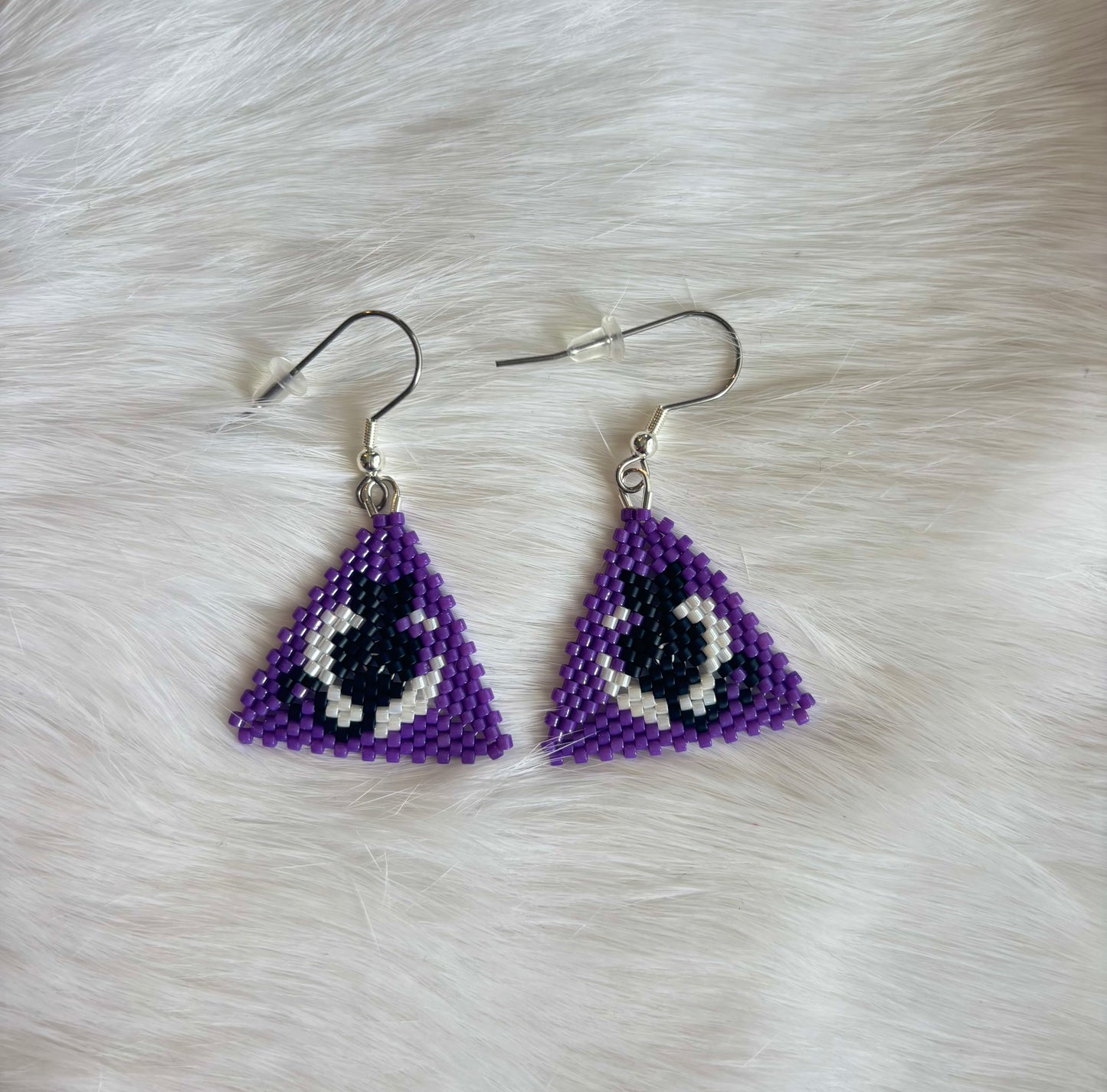 Beaded Triangle Moon Cat