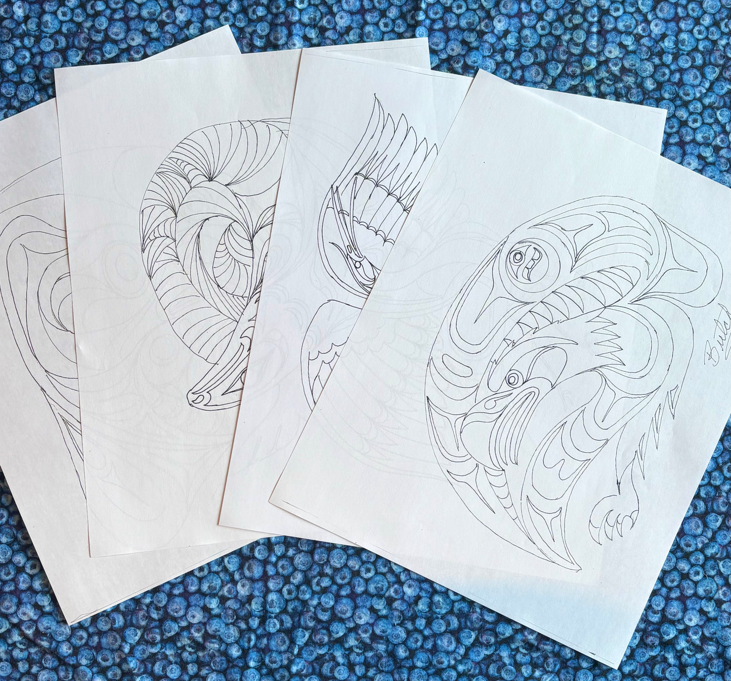 Hand Drawn Colouring Book