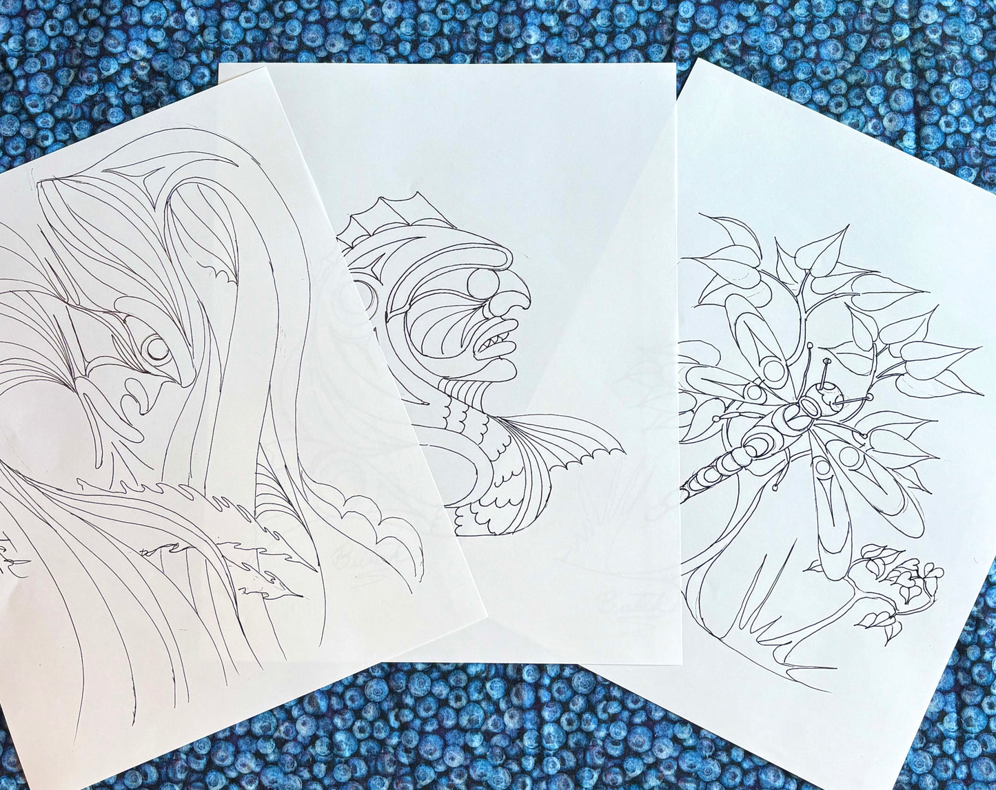 Hand Drawn Colouring Book