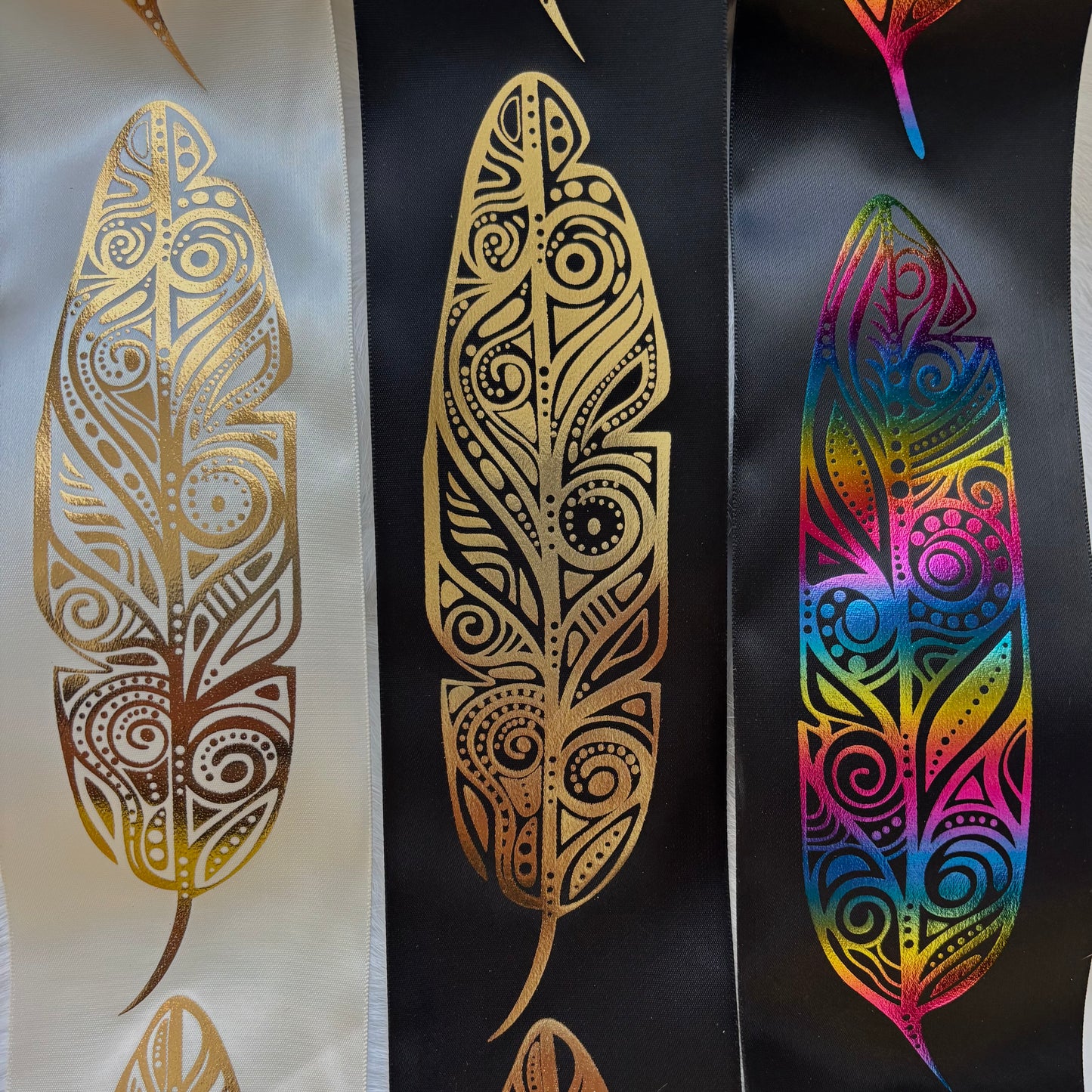 3" Feather Ribbon (various colours)
