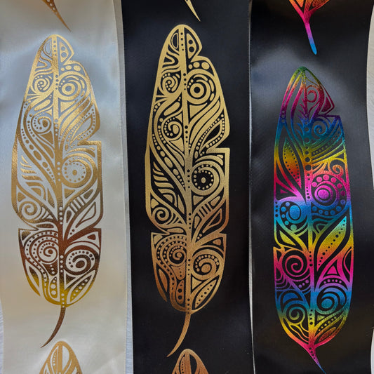 3" Feather Ribbon (various colours)