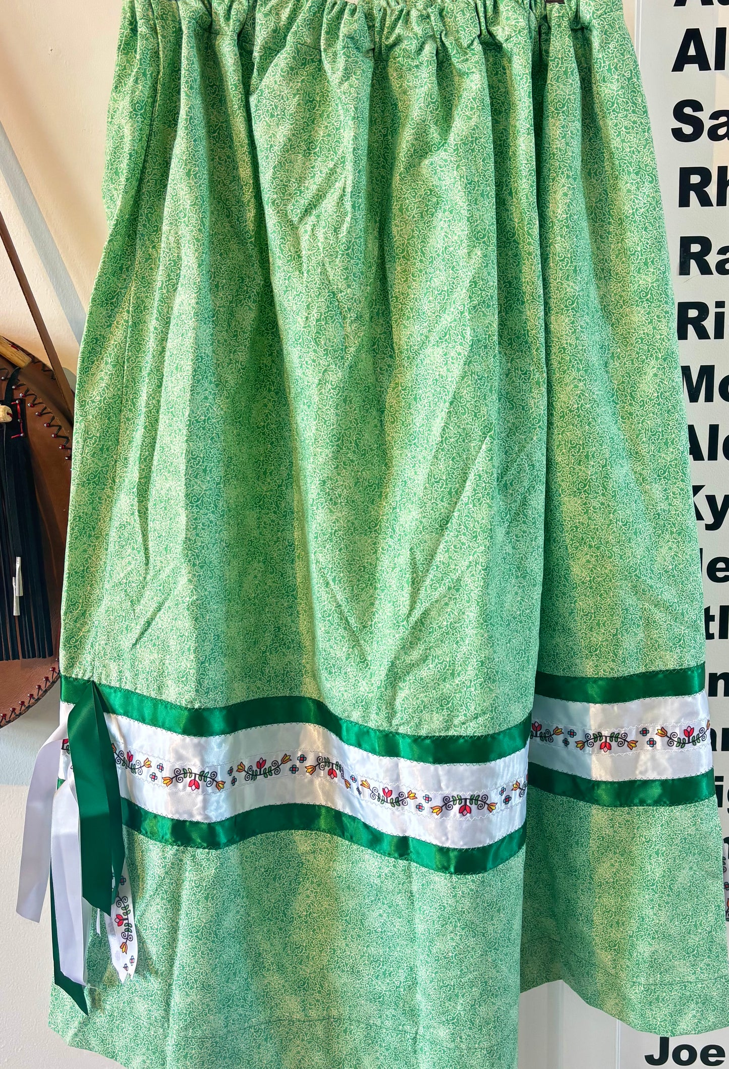 Green Ribbon Skirt