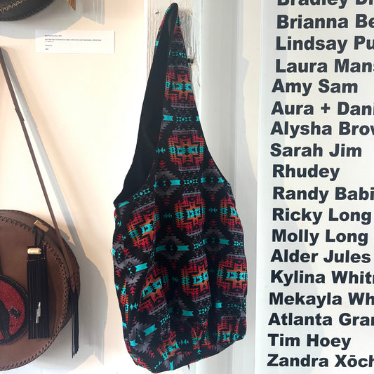 Black Patterned Tote