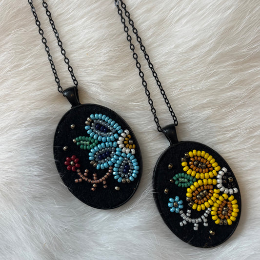 Floral Beaded Necklace