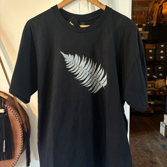 Fern Printed T-Shirt (Black)