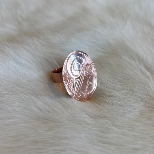 Hummingbird Copper Ring | Size 9