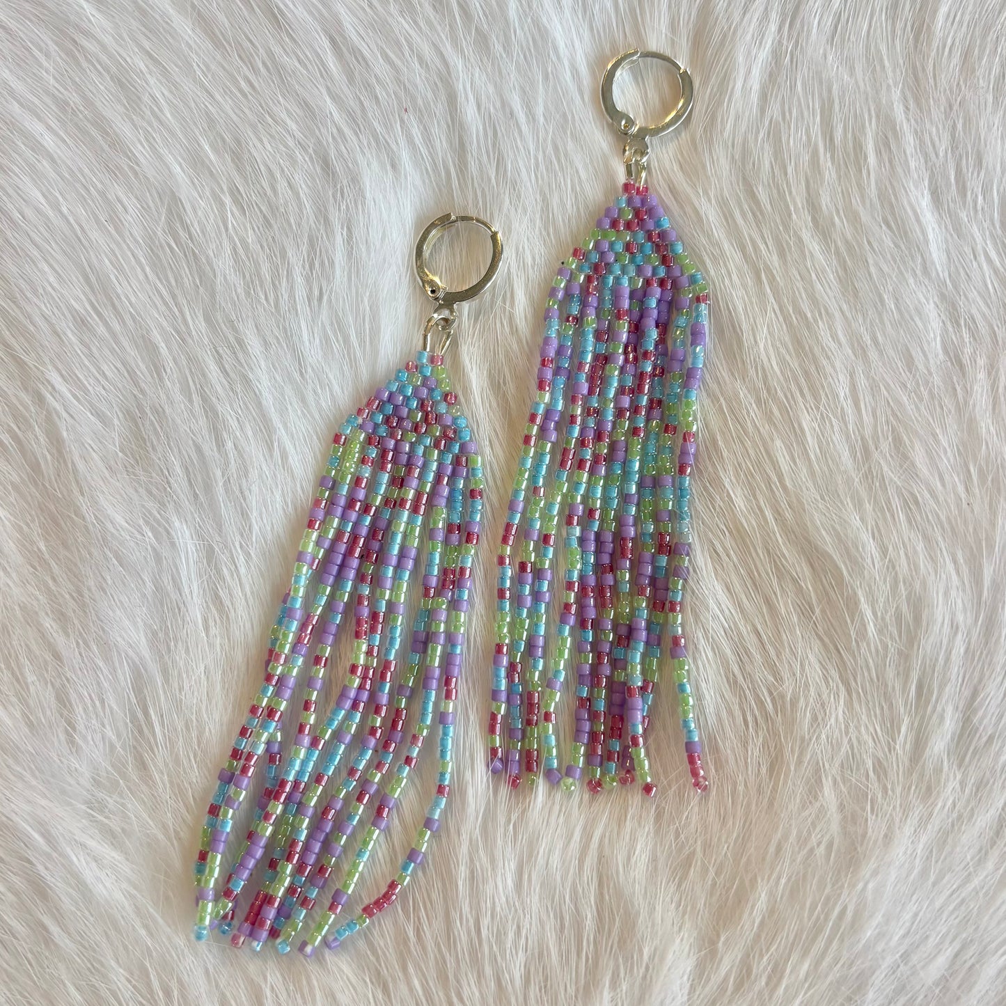 Multi-Colour Delica Earrings