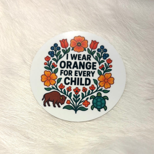 "I Wear Orange For Every Child" Sticker