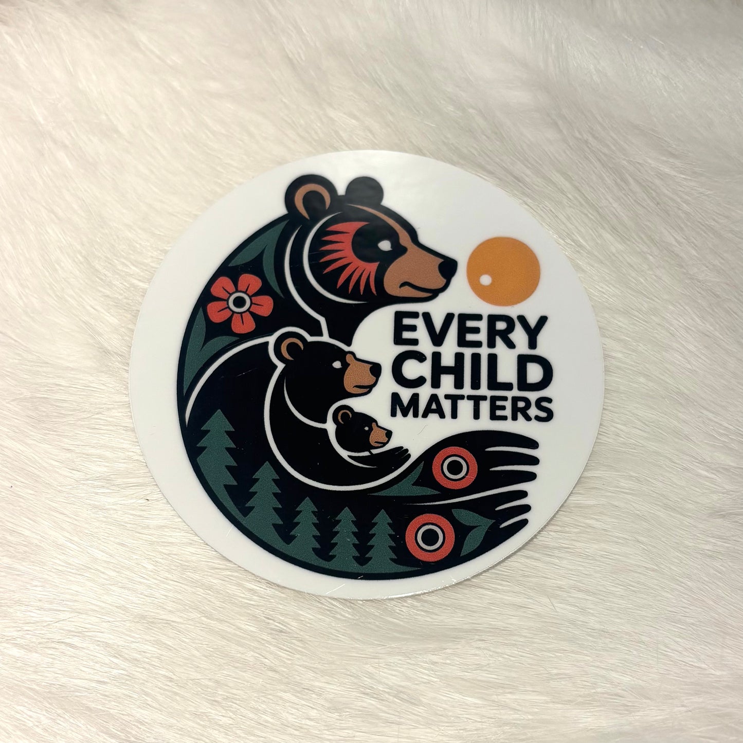 "Every Child Matters" Bear Sticker