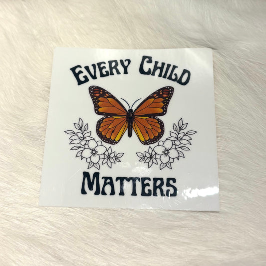 "Every Child Matters" Butterfly Sticker