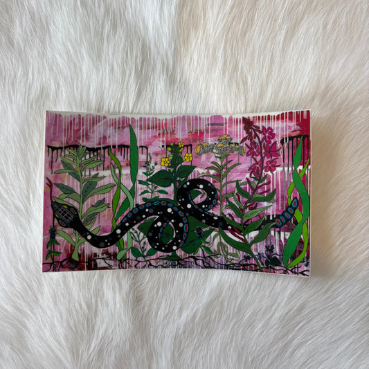 Snake Plant Medicine Sticker- Rhudey