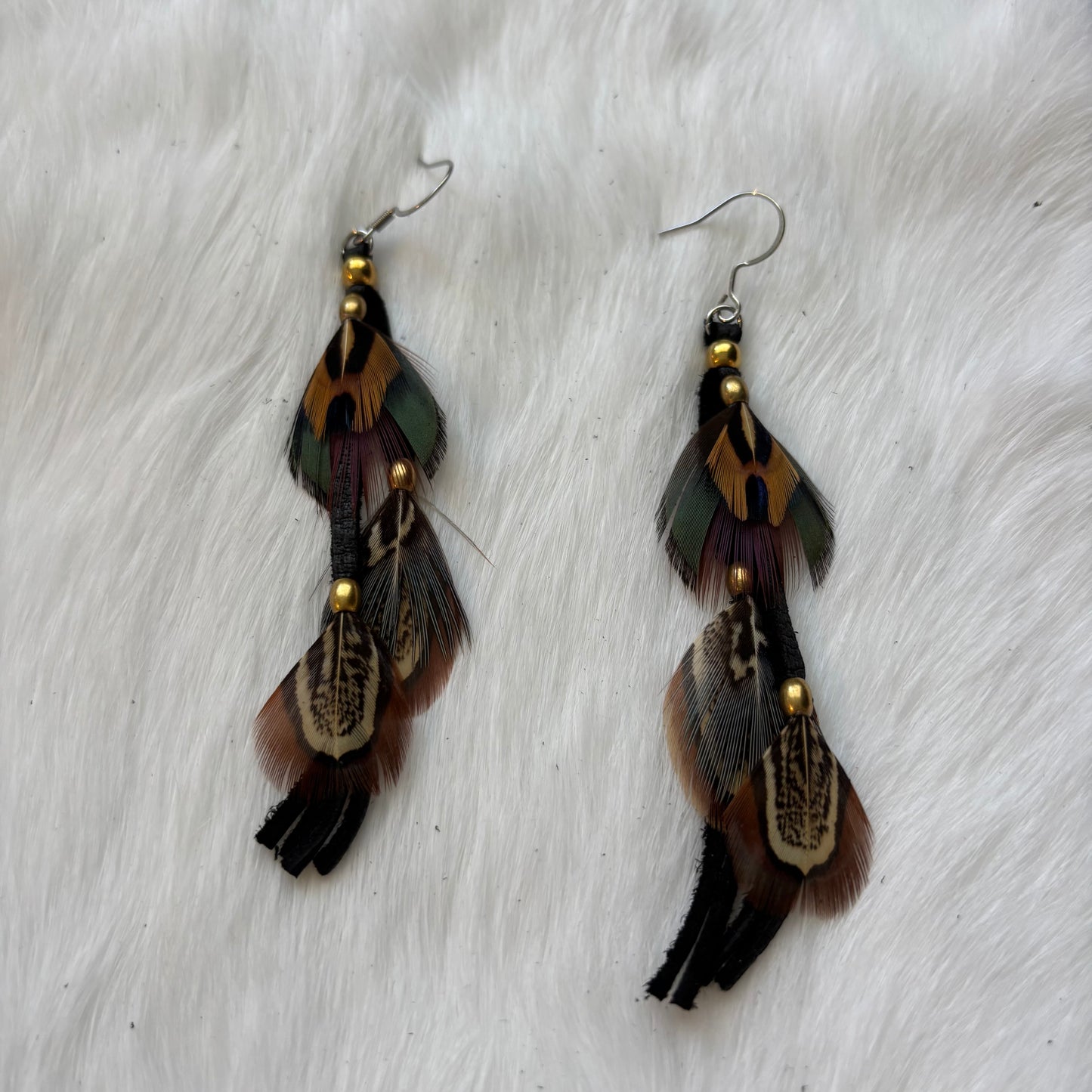 Waterfall Feather Earrings | Rebecca Maracle