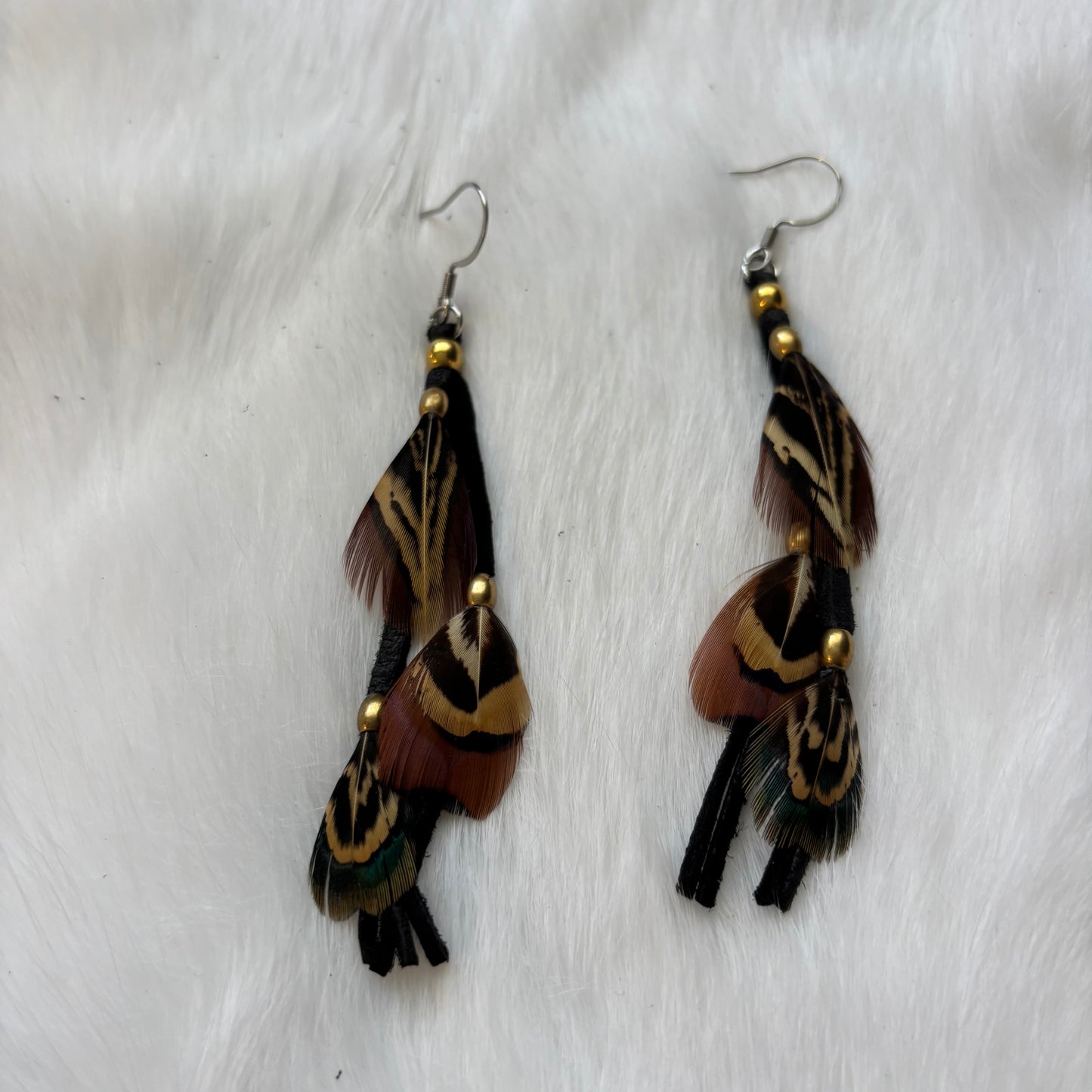 Waterfall Feather Earrings | Rebecca Maracle