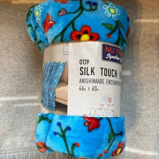 Silk Touch Floral Anishinaabe Enchantment Throw Blanket 46X60"