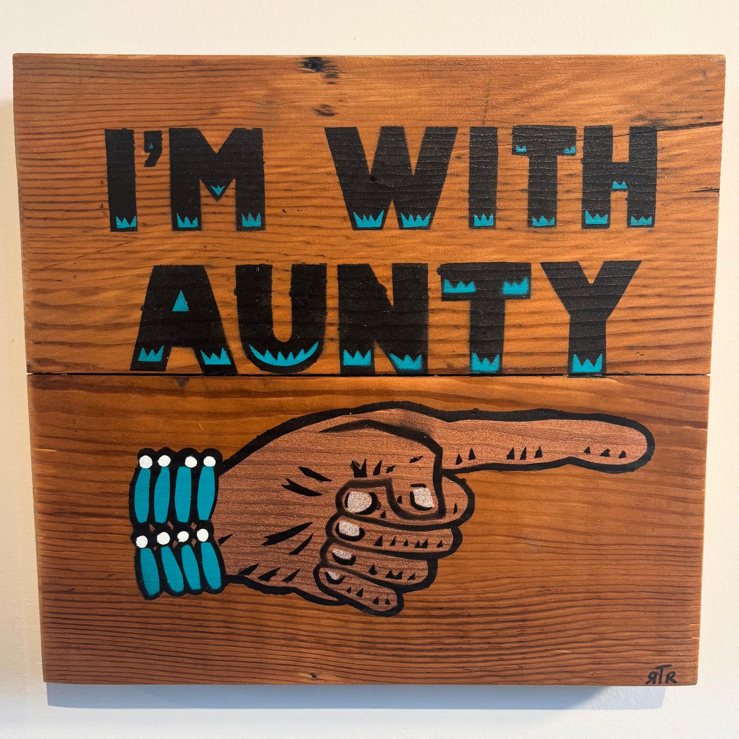 I'm With Aunty 2 - Painting - Randy Babichuk