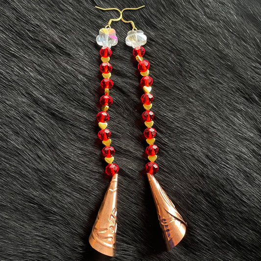 Golden Heart Vibes Earrings